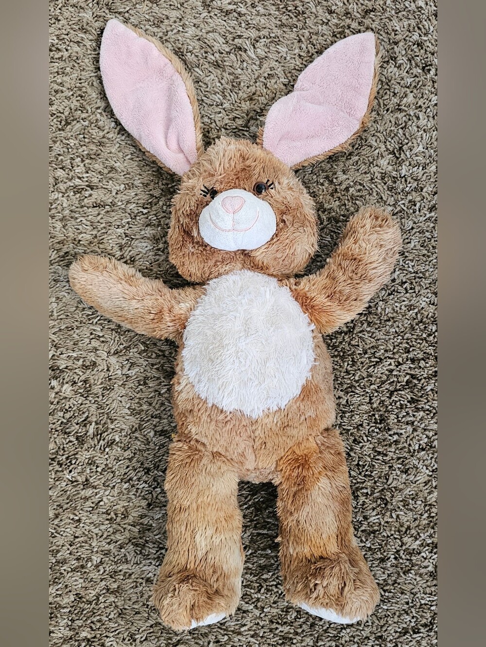 Build A Bear 16" Classic Bunny Rabbit Pawlette Plush Toy Stuffed Talking animal